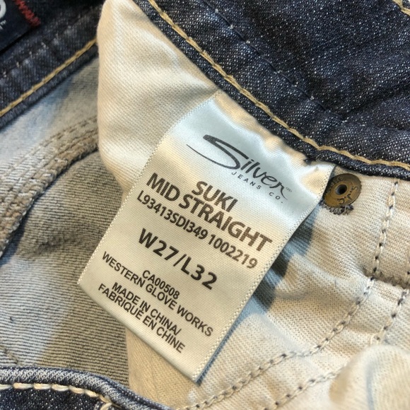 Silver Women’s Jeans Suki Mid Straight 27 x 32 - Picture 6 of 10